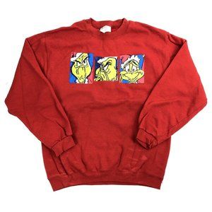 Vintage 1996 How the Grinch Stole Christmas Sweatshirt Sz M Dr Seuss Pullover